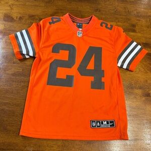 Youth NFL Nike Nick Chubb 24 Orange Cleveland Browns size medium
